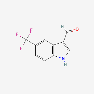 molecular formula C10H6F3NO B3042015 5-(Trifluoromethyl)-1h-indole-3-carbaldehyde CAS No. 468718-16-3