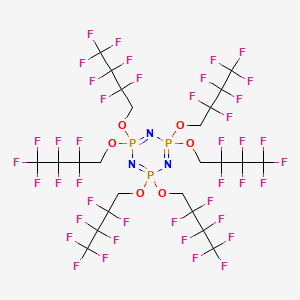 molecular formula C24H12F42N3O6P3 B3042017 六(1H,1H-全氟丁氧基)环三磷腈 CAS No. 470-73-5