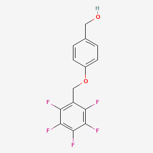 molecular formula C14H9F5O2 B3042019 4-(2,3,4,5,6-Pentafluorobenzyloxy)benzyl alcohol CAS No. 471469-89-3