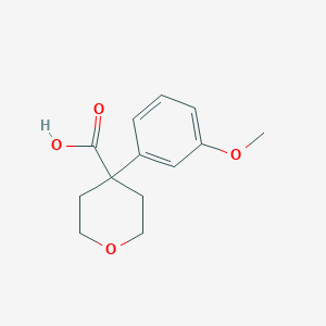 molecular formula C13H16O4 B3042022 4-(3-Methoxyphenyl)oxane-4-carboxylic acid CAS No. 473706-26-2