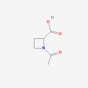 molecular formula C6H9NO3 B3042024 1-acetylazetidine-2-carboxylic Acid CAS No. 474013-98-4