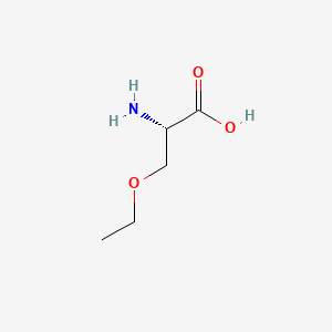 molecular formula C5H11NO3 B3042032 (2S)-2-Amino-3-ethoxypropanoic acid CAS No. 4775-82-0