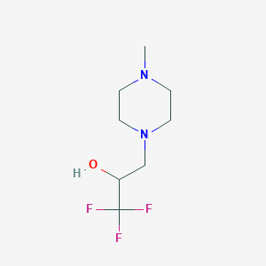 molecular formula C8H15F3N2O B3042039 1,1,1-Trifluoro-3-(4-methylpiperazin-1-yl)propan-2-ol CAS No. 477847-10-2