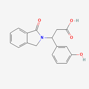 molecular formula C17H15NO4 B3042041 3-(3-hydroxyphenyl)-3-(1-oxo-1,3-dihydro-2H-isoindol-2-yl)propanoic acid CAS No. 477848-97-8