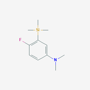 molecular formula C11H18FNSi B3042065 4-氟-N,N-二甲基-3-三甲基甲硅烷基苯胺 CAS No. 493024-41-2