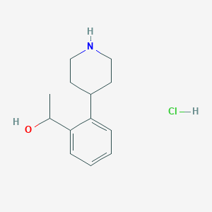 molecular formula C13H20ClNO B3042066 1-(2-(Piperidin-4-yl)phenyl)ethanol hydrochloride CAS No. 494795-78-7