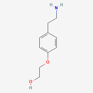 molecular formula C10H15NO2 B3042068 2-[4-(2-Aminoethyl)phenoxy]ethanol CAS No. 4960-64-9