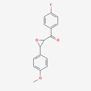 molecular formula C16H13FO3 B3042074 2-(4-Fluorobenzoyl)-3-(4-methoxyphenyl)oxirane CAS No. 497181-18-7