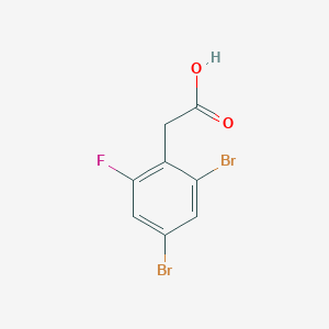 2,4-Dibromo-6-fluorophenylacetic acid