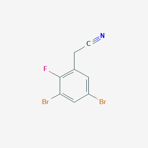 3,5-Dibromo-2-fluorophenylacetonitrile