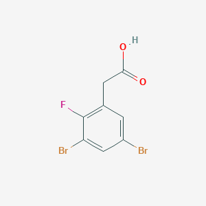 3,5-Dibromo-2-fluorophenylacetic acid