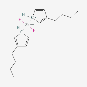 molecular formula C18H26F2Z B3042085 Bis(butylcyclopentadienyl)difluorozirconium(IV) CAS No. 499109-95-4
