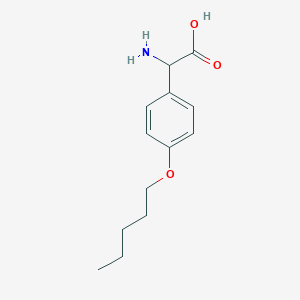 molecular formula C13H19NO3 B3042090 Amino[4-(pentyloxy)phenyl]acetic acid CAS No. 500695-52-3