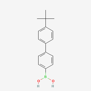 molecular formula C16H19BO2 B3042097 4-(4-Tert-butylphenyl)phenylboronic acid CAS No. 501944-49-6