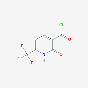 molecular formula C7H3ClF3NO2 B3042098 2-Hydroxy-6-(trifluoromethyl)nicotinoyl chloride CAS No. 502457-68-3