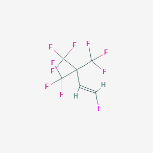 molecular formula C6H2F9I B3042100 4,4,4-Trifluoro-1-iodo-3,3-bis(trifluoromethyl)but-1-ene CAS No. 502482-27-1