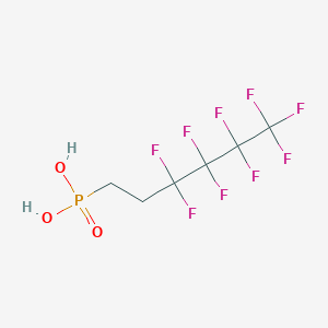 molecular formula C6H6F9O3P B3042104 3,3,4,4,5,5,6,6,6-Nonafluorohexylphosphonic acid CAS No. 503564-50-9