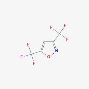 molecular formula C5HF6NO B3042140 3,5-Bis(trifluoromethyl)isoxazole CAS No. 515845-41-7