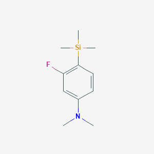 3-fluoro-N,N-dimethyl-4-(trimethylsilyl)aniline