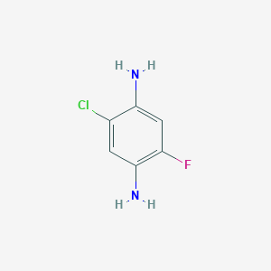 molecular formula C6H6ClFN2 B3042147 2-Chloro-5-fluorobenzene-1,4-diamine CAS No. 517920-72-8