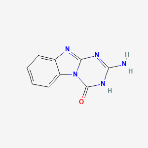 molecular formula C9H7N5O B3042164 2-Amino-1,3,5-triazino[1,2-a]benzimidazol-4(3H)-one CAS No. 52066-00-9