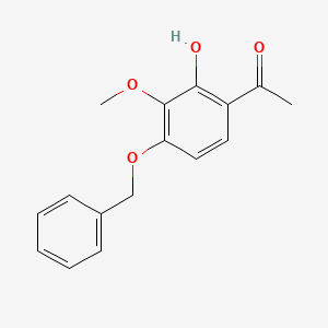 molecular formula C16H16O4 B3042170 1-[4-(苄氧基)-2-羟基-3-甲氧基苯基]乙酮 CAS No. 52249-85-1