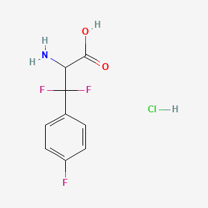 3,3-Difluoro-3-(4-fluorophenyl)-DL-alanine hydrochloride