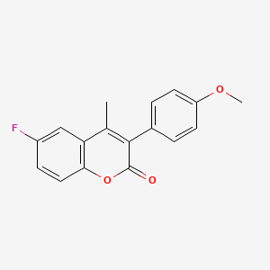 6-Fluoro-3-(4-methoxyphenyl)-4-methylcoumarin