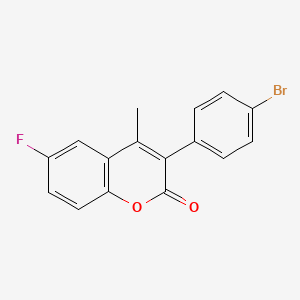3-(4-Bromophenyl)-6-fluoro-4-methylcoumarin