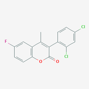 3-(2,4-Dichlorophenyl)-6-fluoro-4-methylcoumarin