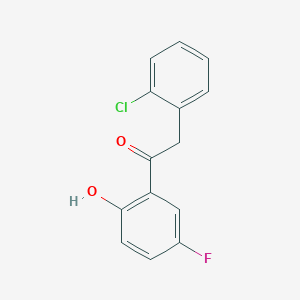2-(2-Chlorophenyl)-5'-fluoro-2'-hydroxyacetophenone