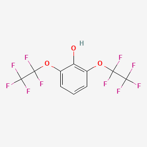 molecular formula C10H4F10O3 B3042204 2,6-Di(1,1,2,2,2-pentafluoroethoxy)phenol CAS No. 52999-49-2