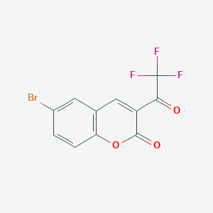 molecular formula C11H4BrF3O3 B3042205 6-Bromo-3-(trifluoroacetyl)coumarin CAS No. 530141-47-0
