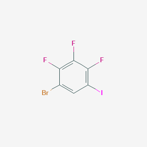 molecular formula C6HBrF3I B3042206 1-溴-2,3,4-三氟-5-碘苯 CAS No. 530145-57-4