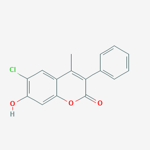 6-Chloro-7-hydroxy-4-methyl-3-phenylcoumarin
