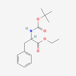 molecular formula C16H23NO4 B3042218 2-[(叔丁氧羰基)氨基]-3-苯基丙酸乙酯 CAS No. 53588-99-1