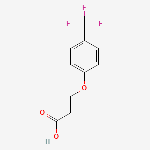 molecular formula C10H9F3O3 B3042221 3-[4-(三氟甲基)苯氧基]丙酸 CAS No. 537013-50-6