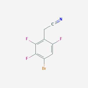 molecular formula C8H3BrF3N B3042222 2-(4-Bromo-2,3,6-trifluorophenyl)acetonitrile CAS No. 537033-58-2