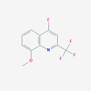 molecular formula C11H7F4NO B3042230 4-Fluoro-8-methoxy-2-(trifluoromethyl)quinoline CAS No. 537033-68-4