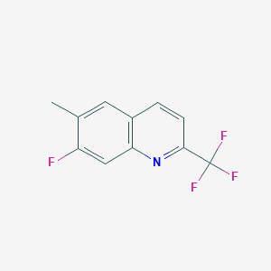 molecular formula C11H7F4N B3042235 7-Fluoro-6-methyl-2-(trifluoromethyl)quinoline CAS No. 537033-73-1