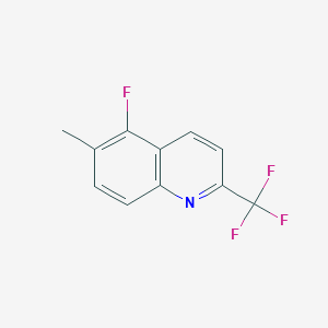 molecular formula C11H7F4N B3042236 5-Fluoro-6-methyl-2-(trifluoromethyl)quinoline CAS No. 537033-74-2