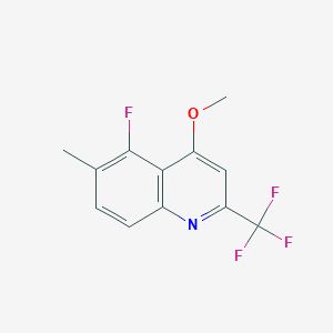 molecular formula C12H9F4NO B3042238 5-Fluoro-4-methoxy-6-methyl-2-(trifluoromethyl)quinoline CAS No. 537033-76-4