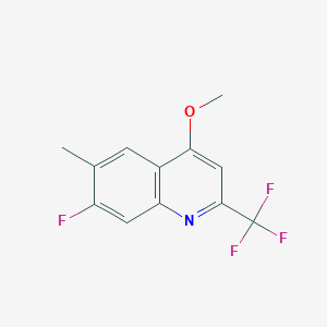 7-Fluoro-4-methoxy-6-methyl-2-(trifluoromethyl)quinoline