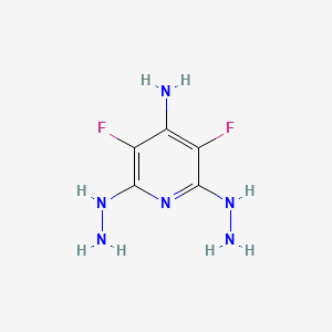 molecular formula C5H8F2N6 B3042242 3,5-Difluoro-2,6-dihydrazinylpyridin-4-amine CAS No. 537033-82-2