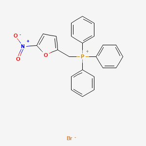 molecular formula C23H19BrNO3P B3042247 [(5-Nitro-2-furyl)methyl](triphenyl)phosphonium bromide CAS No. 53811-43-1