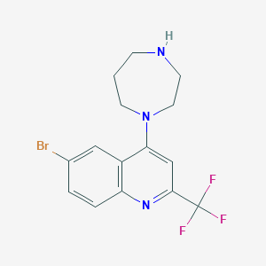 6-Bromo-4-(1,4-diazepan-1-yl)-2-(trifluoromethyl)quinoline