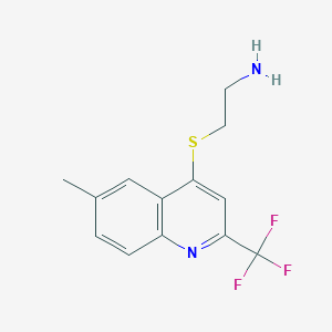 4-(2-Aminoethylthio)-6-methyl-2-(trifluoromethyl)quinoline