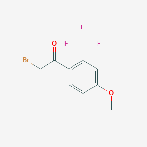 molecular formula C10H8BrF3O2 B3042269 4-Methoxy-2-(trifluoromethyl)phenacyl bromide CAS No. 541549-99-9
