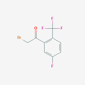 2-Bromo-1-[5-fluoro-2-(trifluoromethyl)phenyl]ethanone