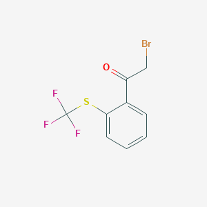 molecular formula C9H6BrF3OS B3042275 2-(Trifluoromethylthio)phenacyl bromide CAS No. 544429-24-5